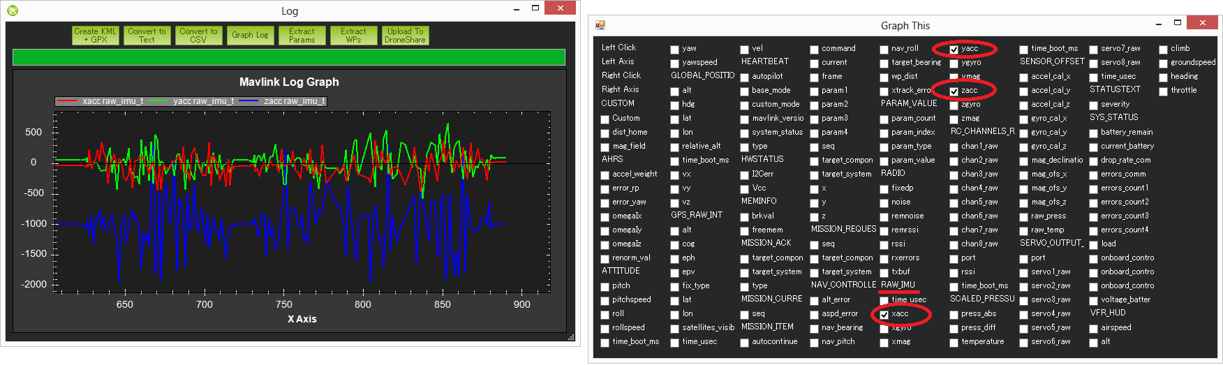 ardupilot вибрация телеметрические логи TLOG